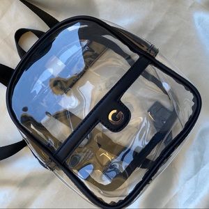 Guess clear mini backpack